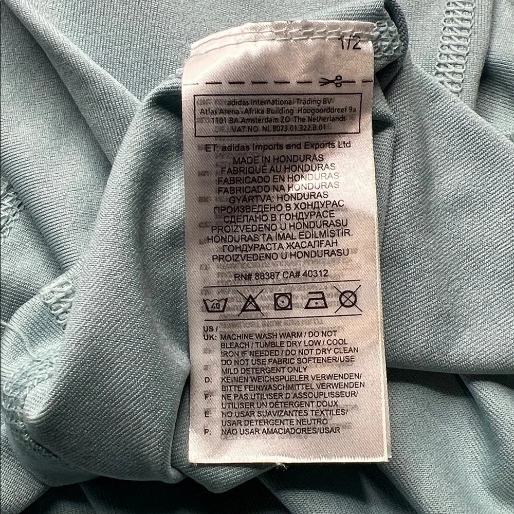 Adidas Men's Light Blue Climalite Free Lift Short Sleeve Tee - XL - Picture 6 of 6